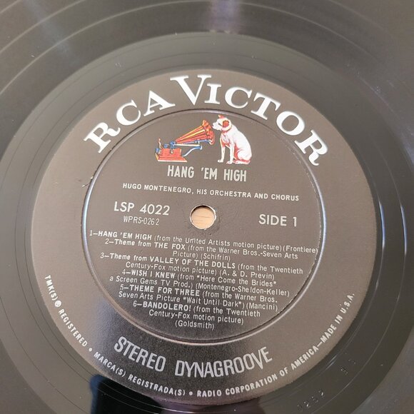 Hugo Montenegro Hang 'Em High Vinyl Record 1968 RCA Victor LSP-4022 Western LPC - Picture 7 of 9